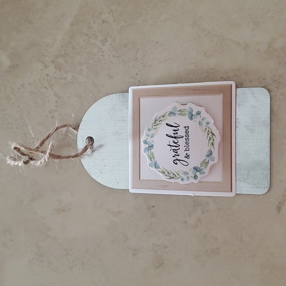 **SALE**Grateful & Blessed Mini Sign